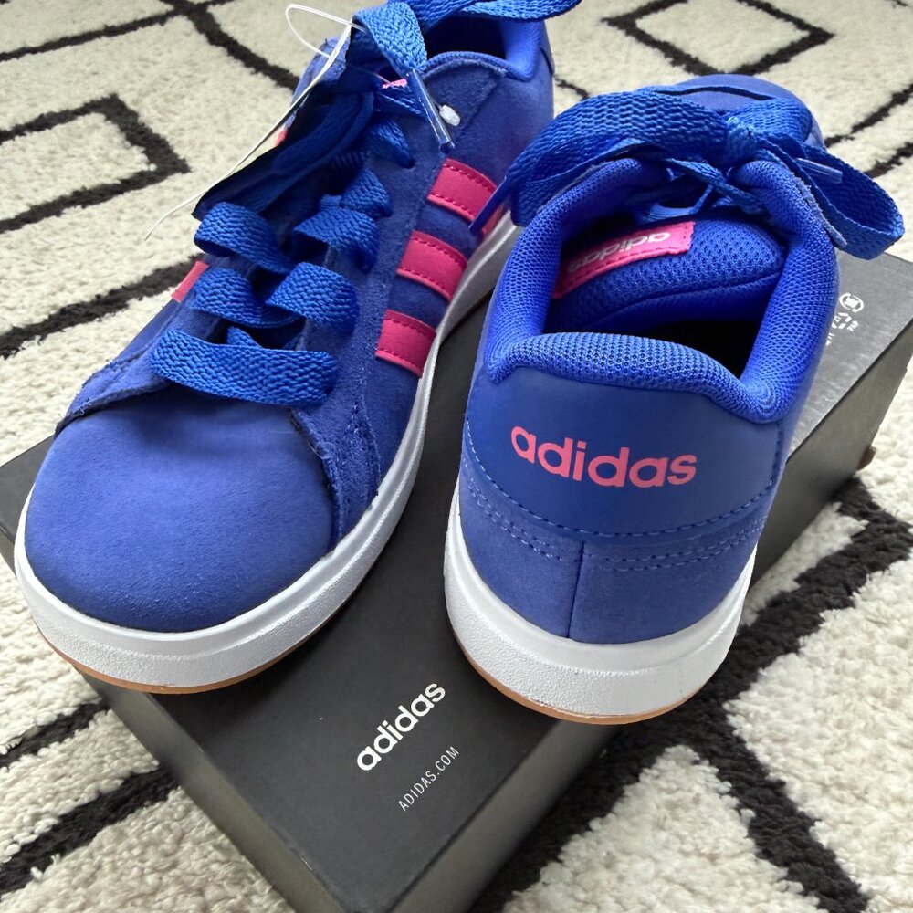 NWB (Open Box) Big Kids US 4 Adidas Grand Court 00s Sneakers Shoes - Picture 2 of 6